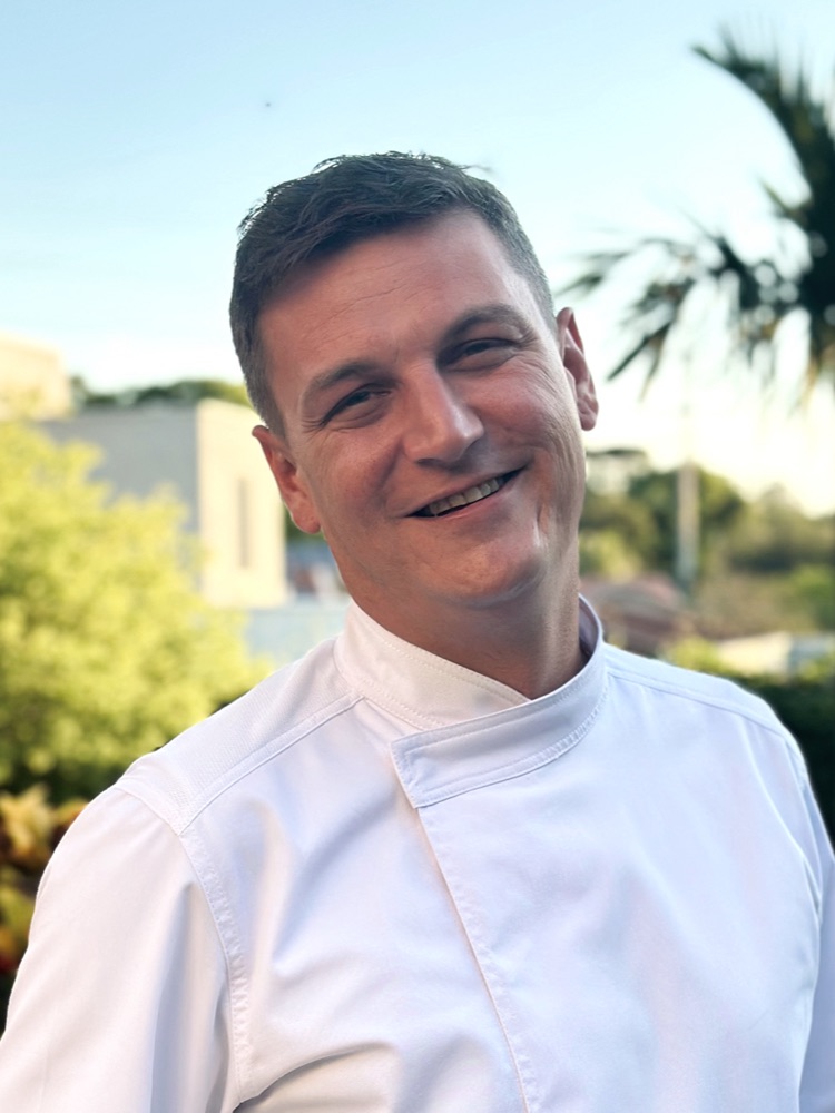 Chef Justin Kehoe in chef whites